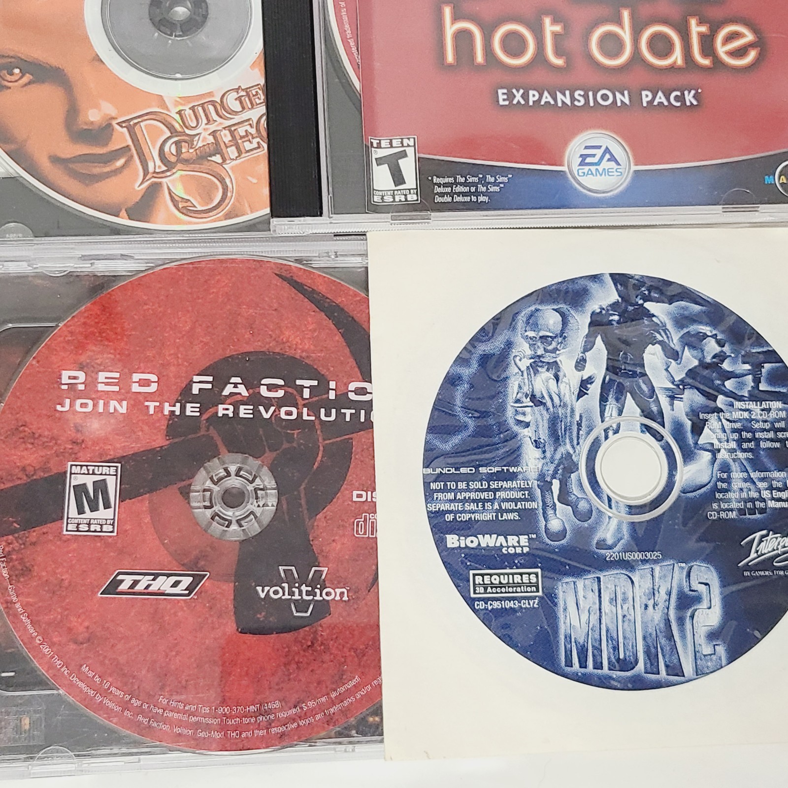 Vintage PC Lot of Computer Games & Sofeware CD-ROM DVD Windows 95/98