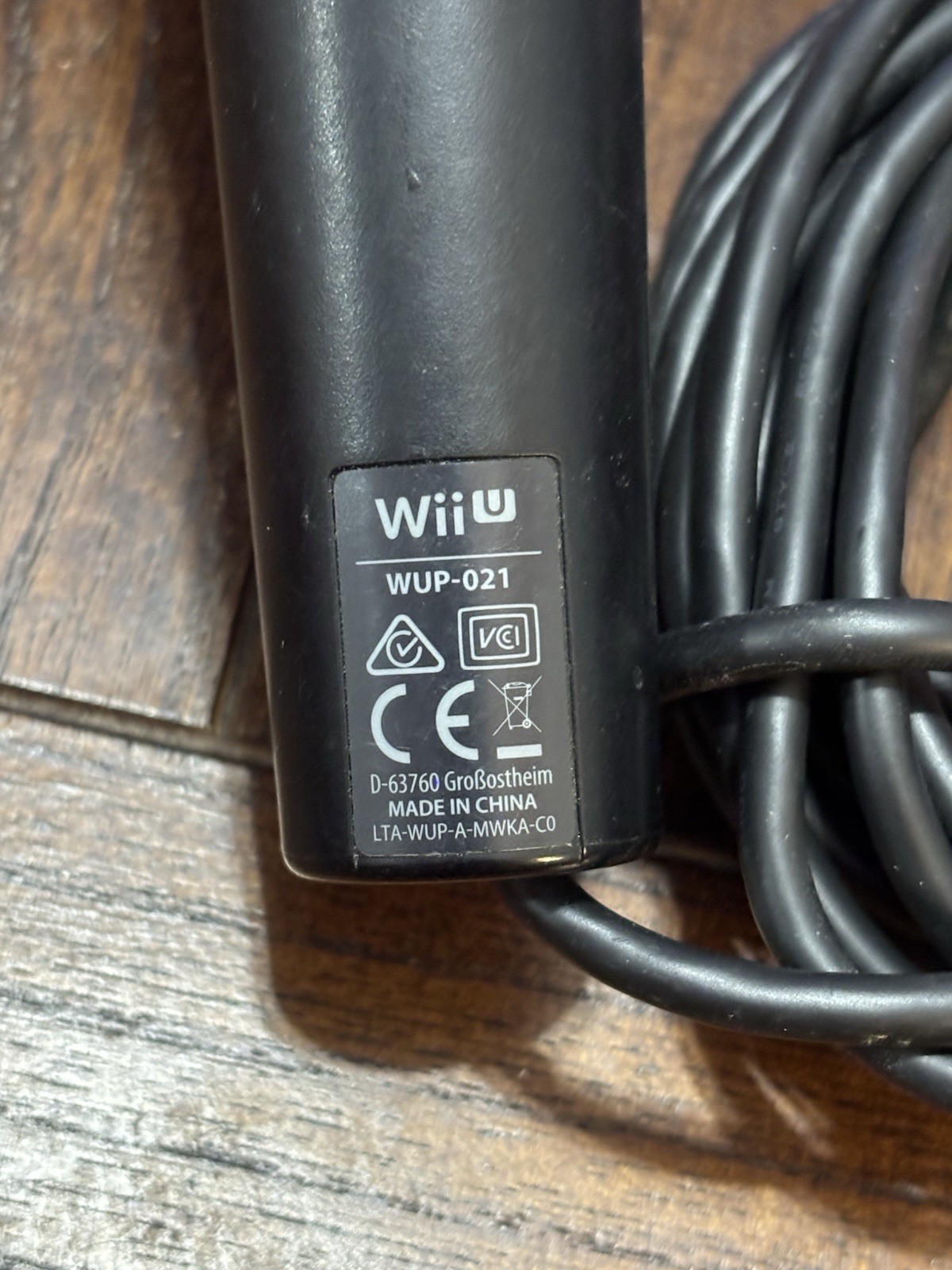 Nintendo Wii U USB Microphone WUP-021 Black Accessory for Nintendo Wii U Console