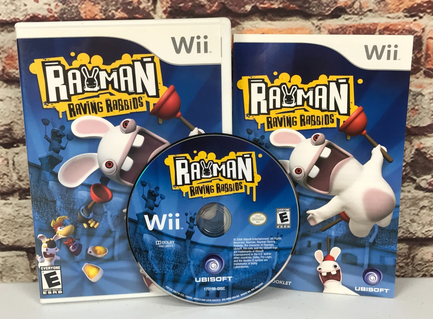 Rayman Raving Rabbids (Nintendo Wii, 2006) CIB Complete – Scratch Free Disc