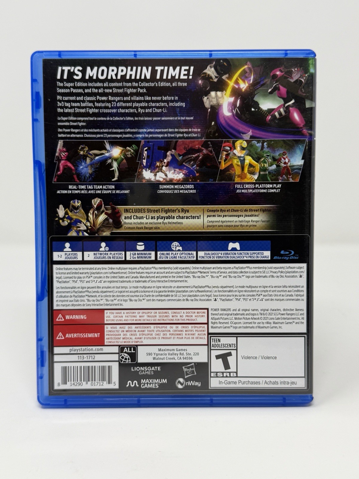 Power Rangers: Battle for the Grid Super Edition PlayStation 4 Excellent