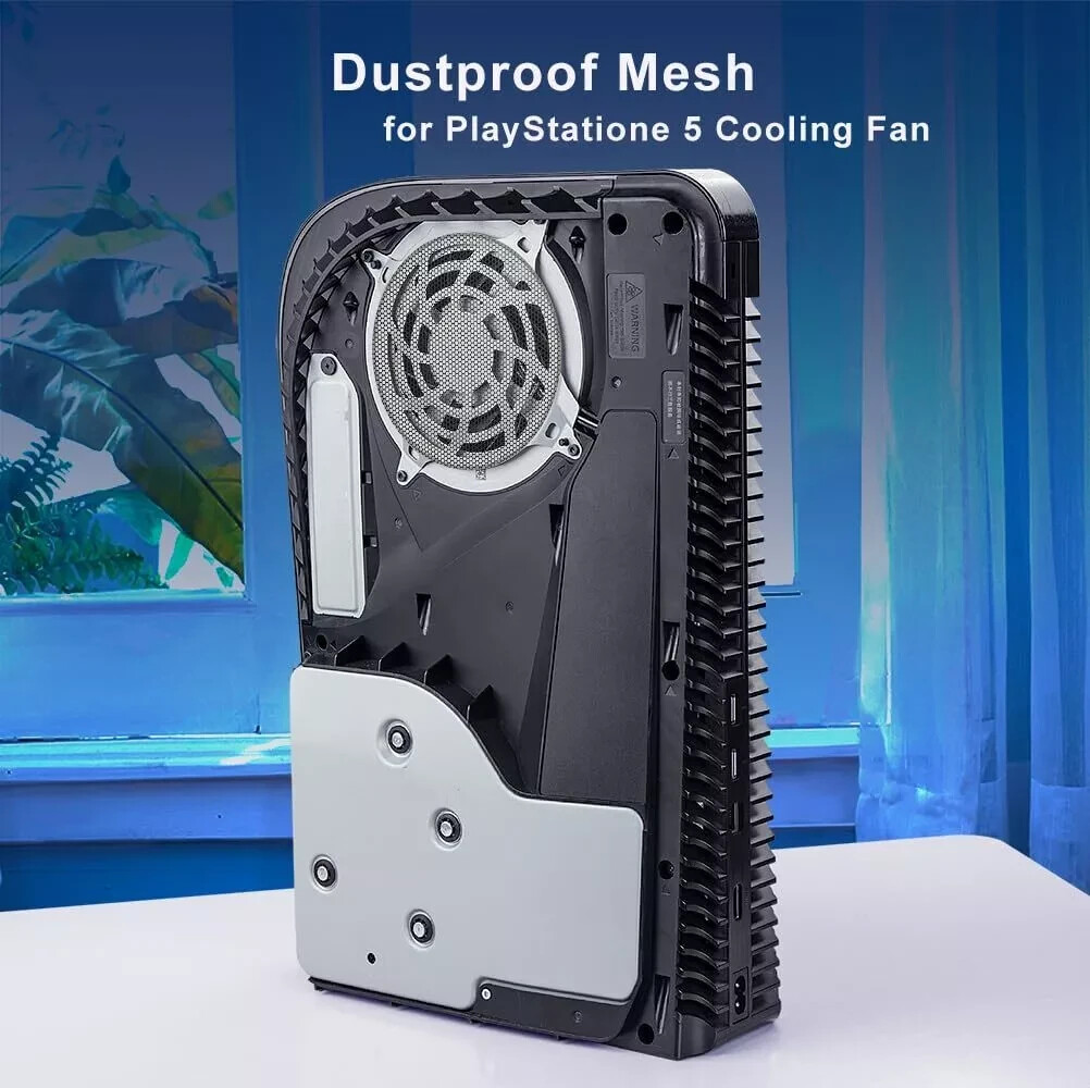 1 Pack Dust Filter for PS5 Heatsink Fan Dust Cover with Cooling Vents for PS5…