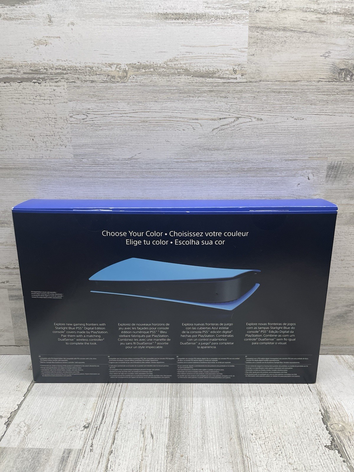 Sony PlayStation 5 Starlight Blue Digital Edition OEM Console Covers