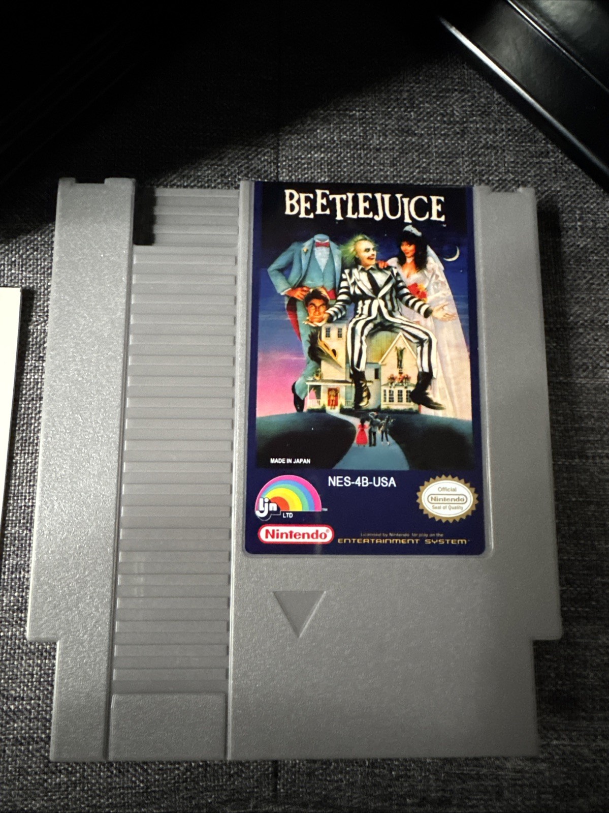 Beetlejuice NES Game Complete W/ Manual & New case! Cleaned, Tested & Working