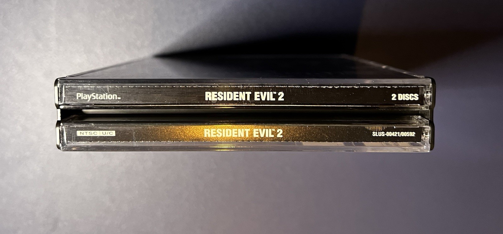 Resident Evil 2 PS1 Black Label Original 1998 Both Discs Case NO MANUAL