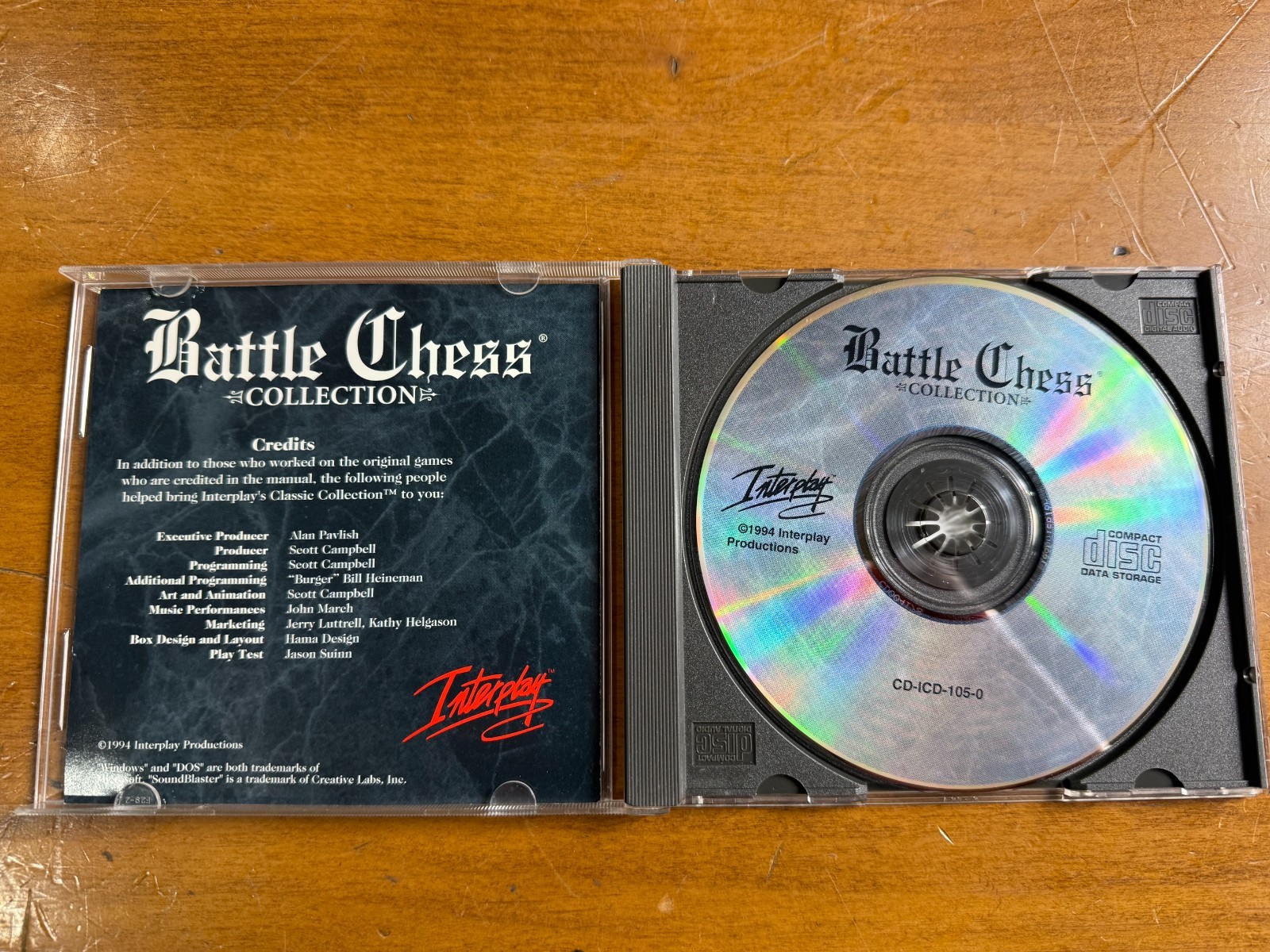 Battle Chess Collections: 1994 PC Game CD Rom – Interplay Productions Windows