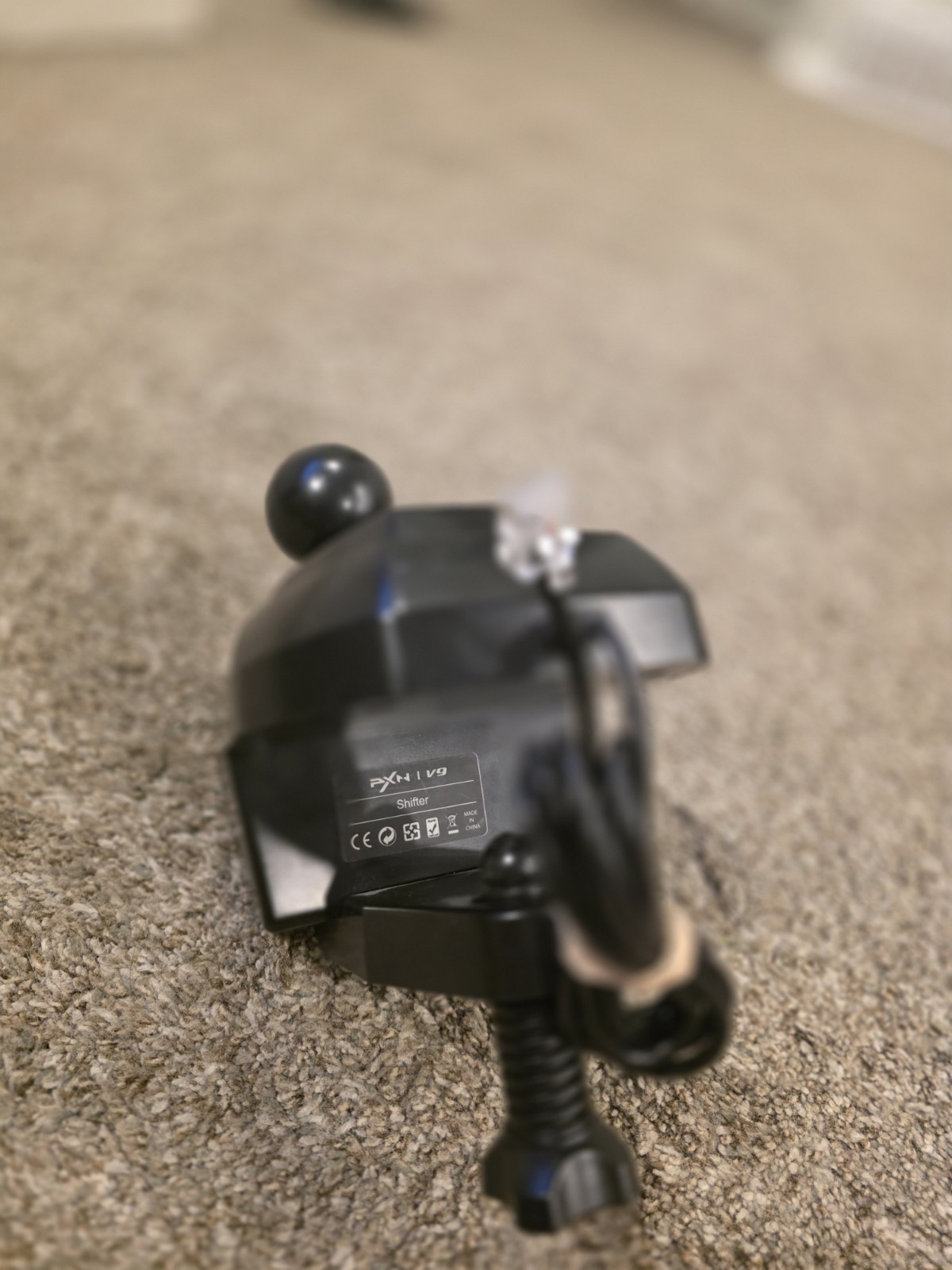 PXN V9 Racing Steering Wheel Black Pedals and Gear Shifter
