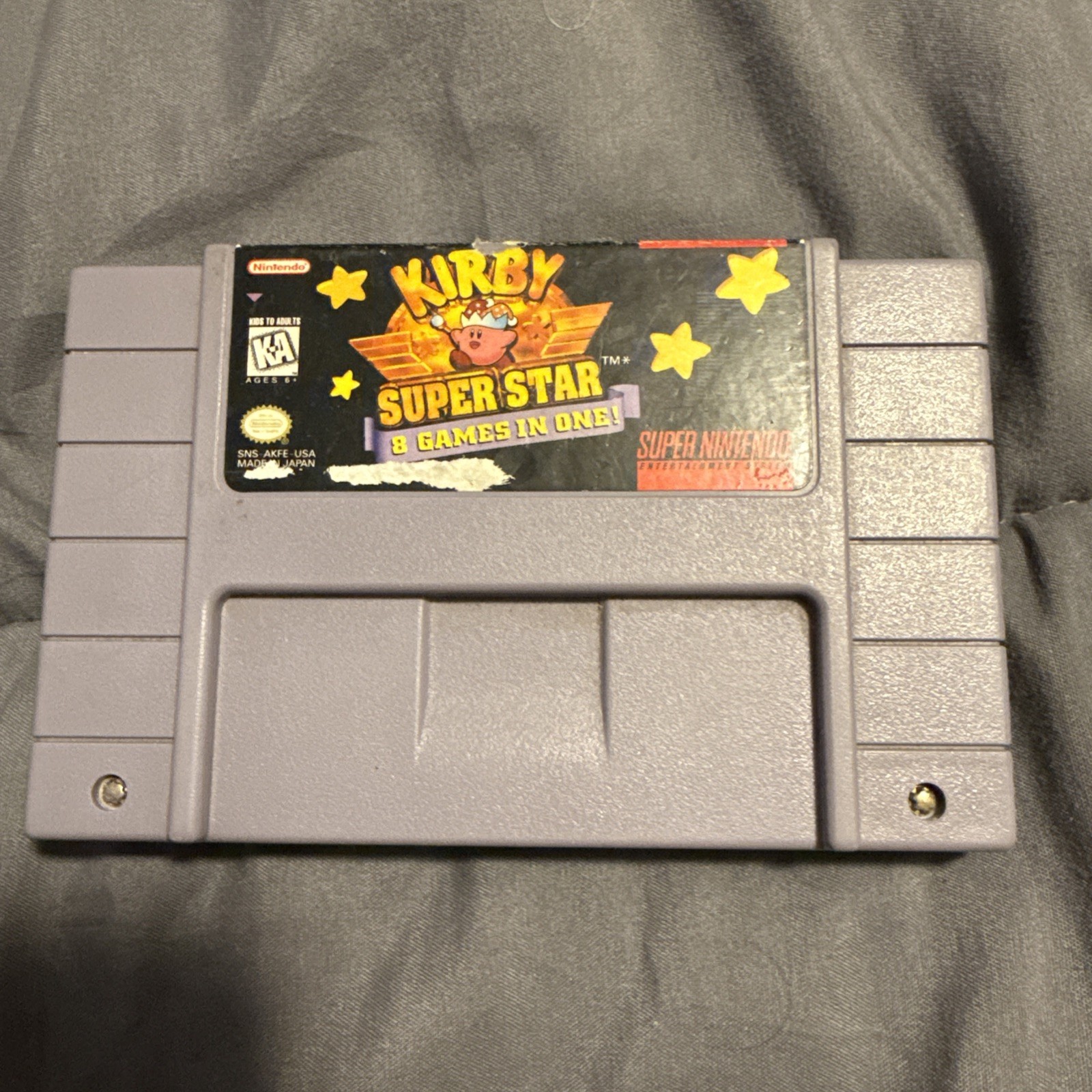 SNES Super Nintendo Kirby Superstar Cleaned & Tested
