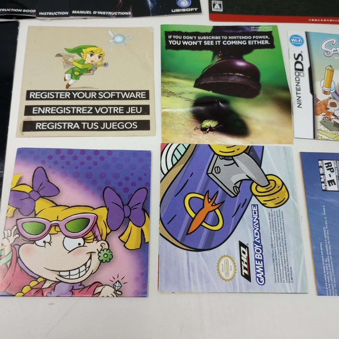 Lot Of 82 Nintendo INSERTS (Some Manuals & Posters) SEE PICS!!
