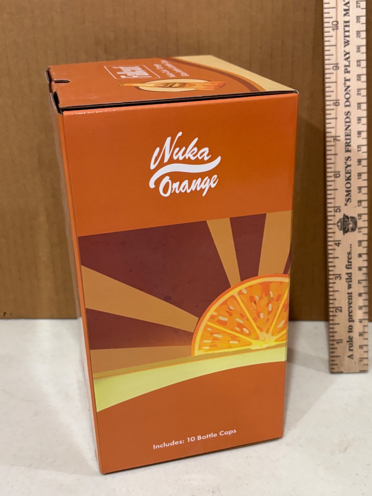 Fallout 3 4 76 !! Authentic Nuka Cola Orange Collectibles Glass Bottle & Caps !!