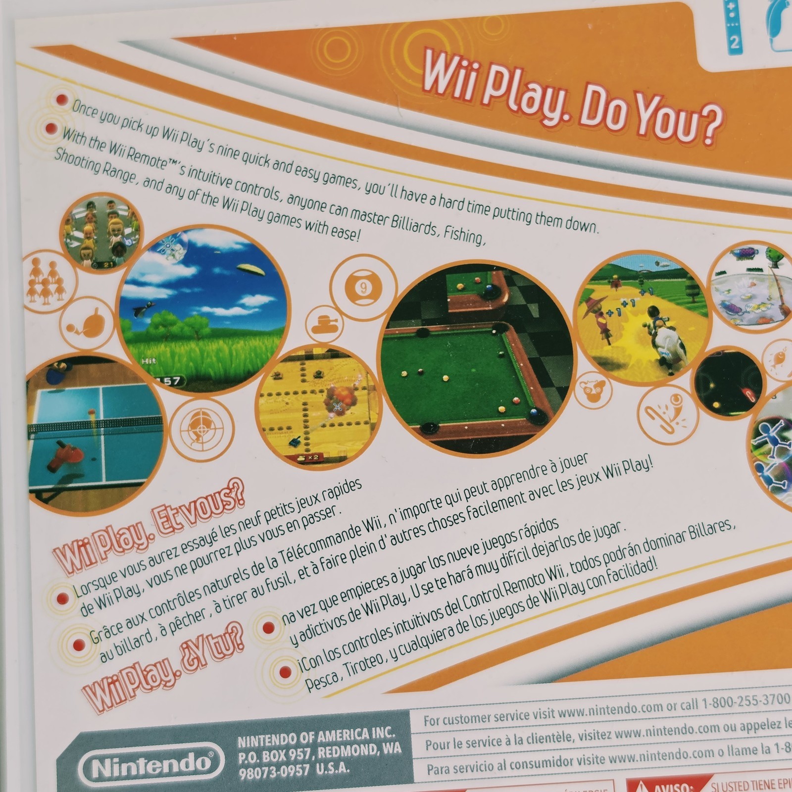 Nintendo Wii Play (Nintendo Wii) E NTSC-U/C Multiplayer Manual
