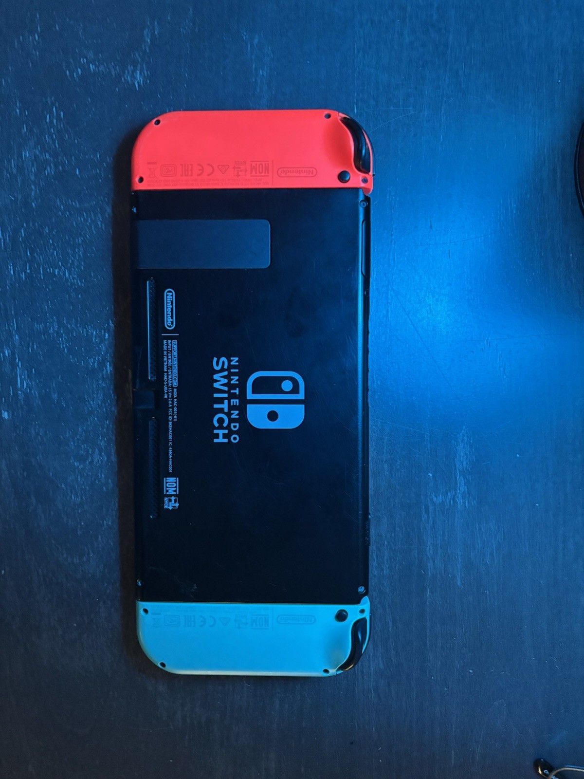 Nintendo Switch Handheld Console w/ Blue & Red Joy-Con working