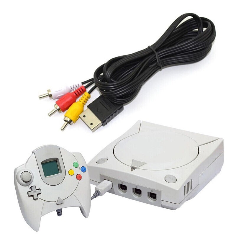 SEGA DC Composite AV Audio Video TV Adapter Cable for SEGA Dreamcast RCA