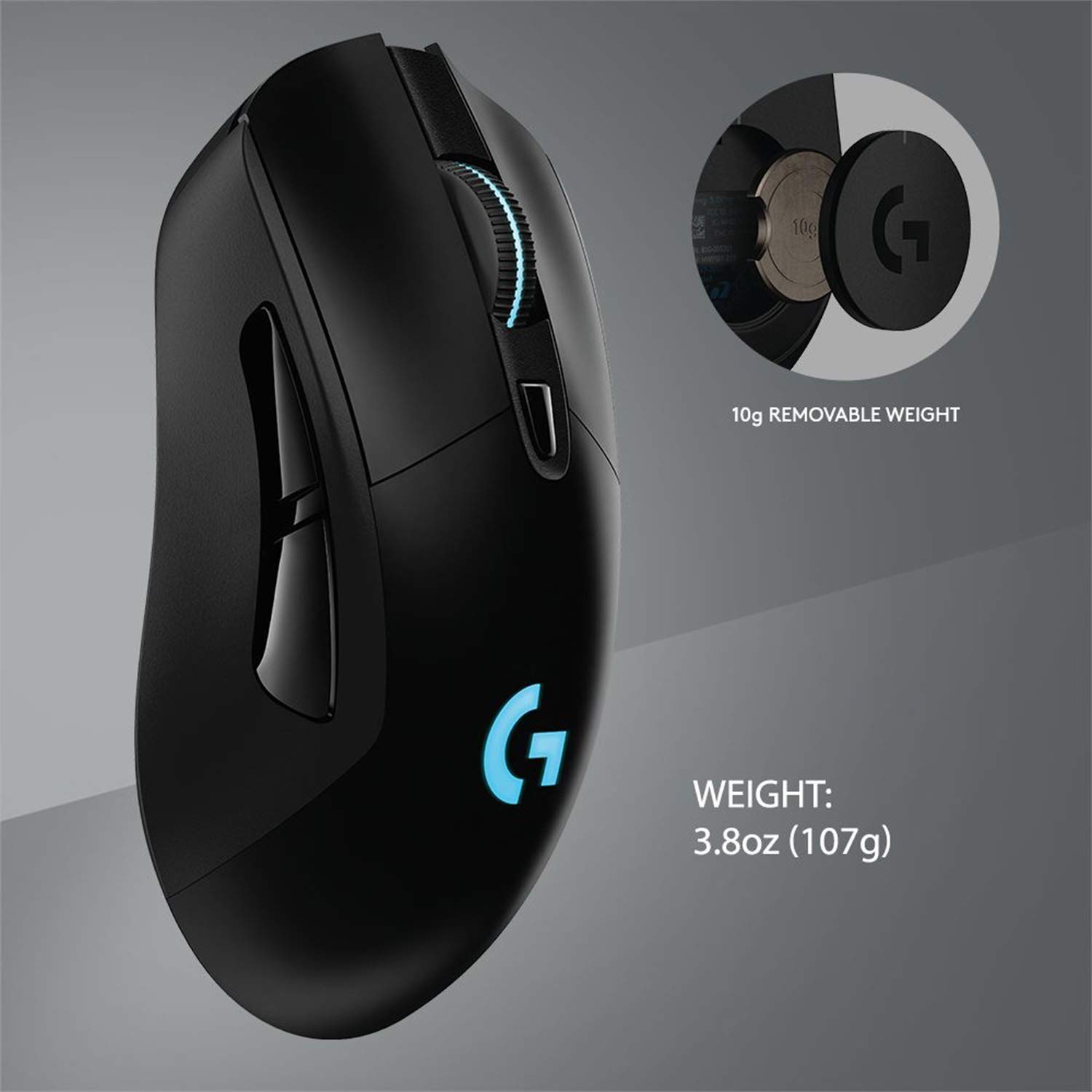 Logitech G703 Lightspeed Wireless Gaming Mouse W/Hero 25K Sensor Powerplay