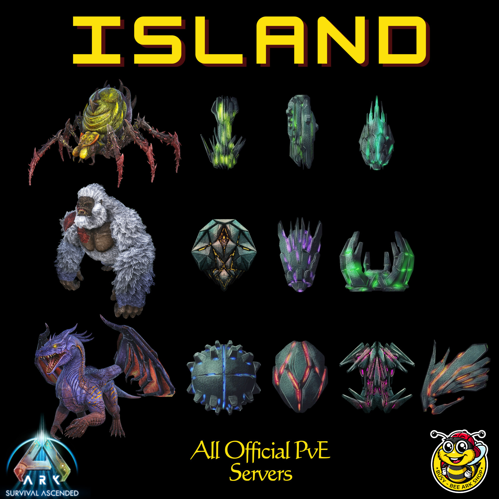 ARK Survival Ascended PVE Artifacts PC/XBOX/PS5 ASA