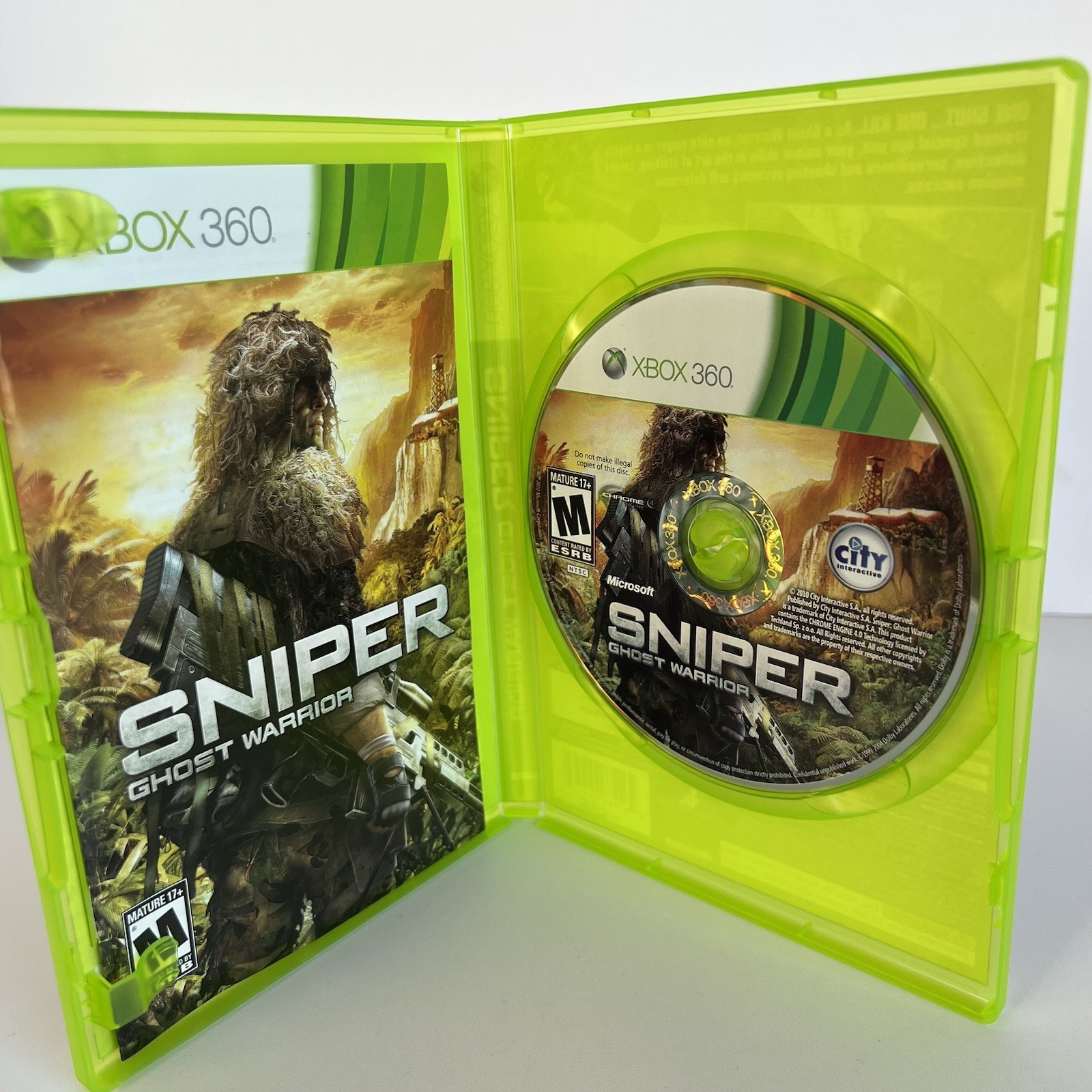 Sniper: Ghost Warrior (Microsoft Xbox 360, 2010) Complete CIB Pristine