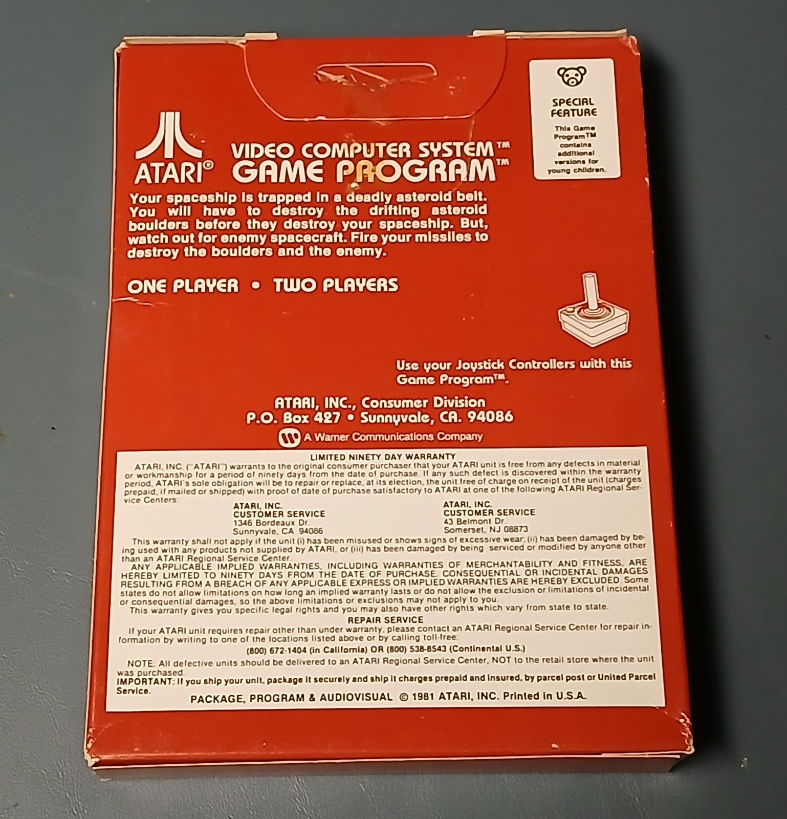 Atari 2600 Asteroids – Factory Sealed – Complete In Box (CIB)