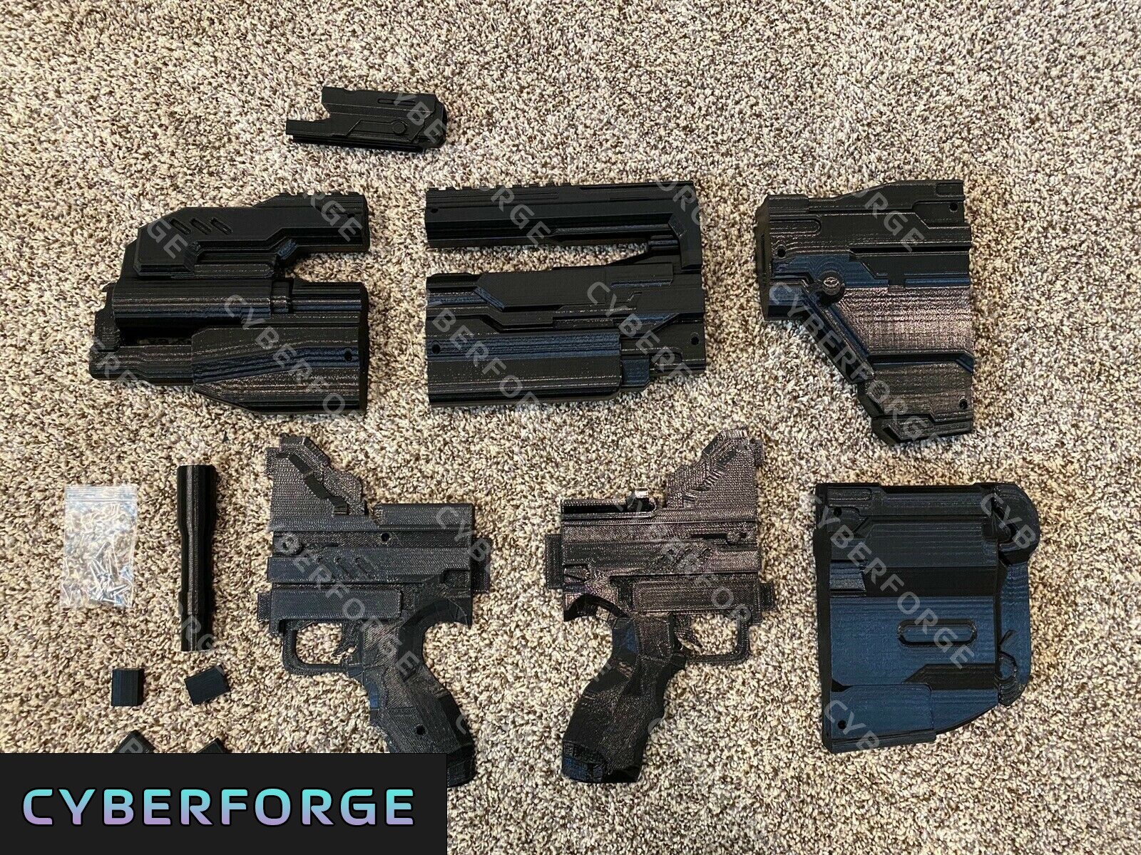Prop Battle Rifle BR Easy Kit Like The One In The Halo Series, 3d print Cosplay