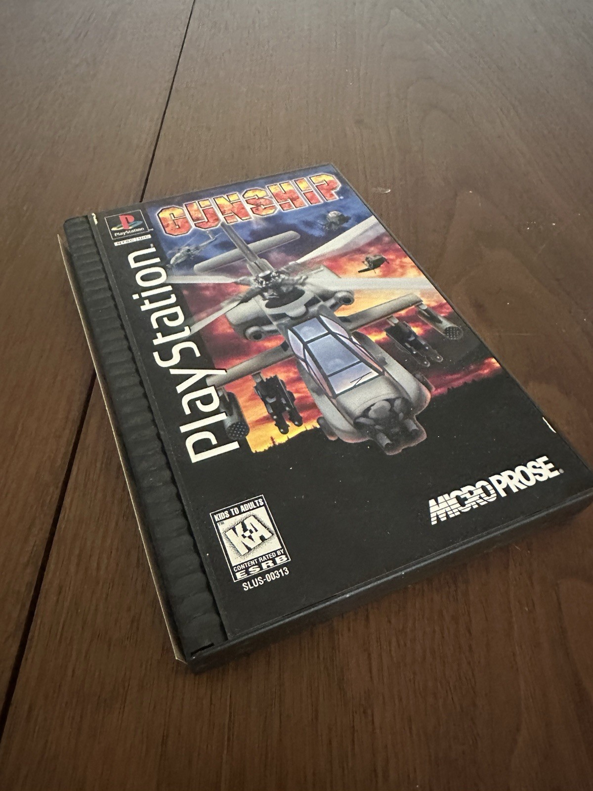Gunship PlayStation 1 PS1 Long Box Complete CIB with foam & manual