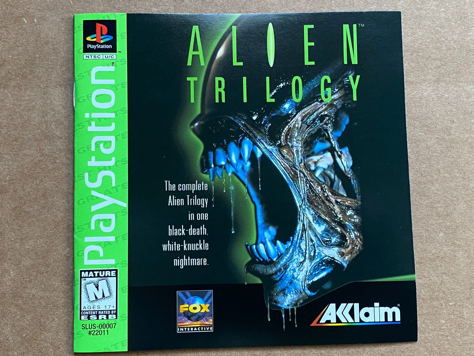 Playstation 1 Greatest Hits Alien Trilogy Game (1996) In Excellent Condition