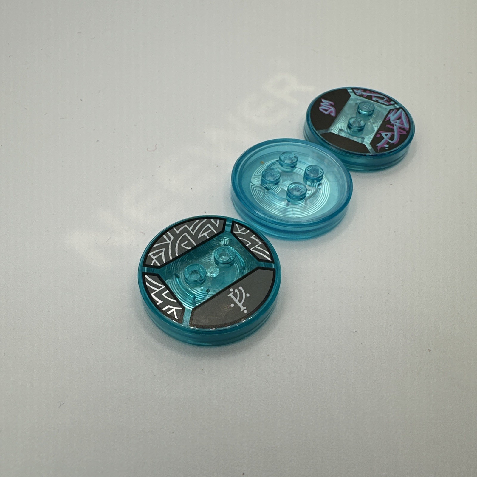 LEGO Dimensions Toy Tag Discs Lot of 3 Batman Gandalf Wyldstyle Bases