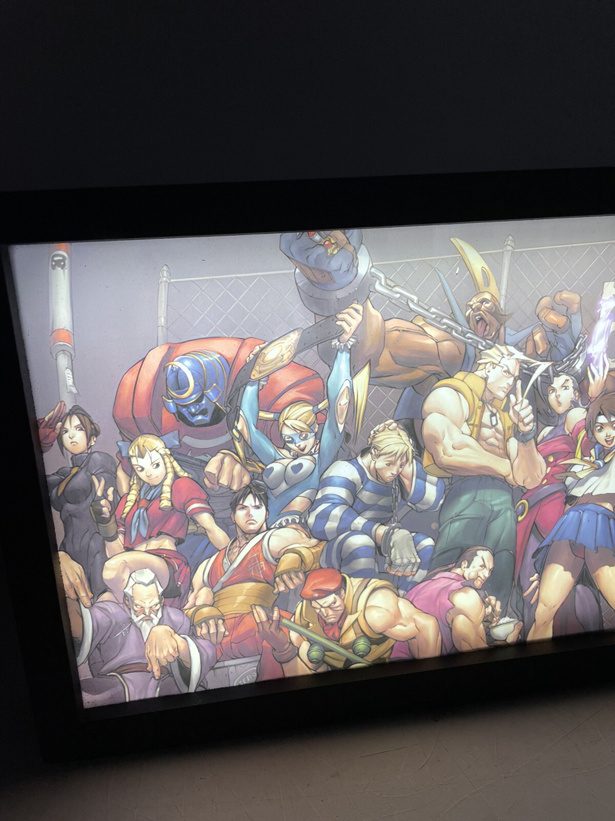 Street Fighter Backlit Sign 7.75×28.5” Wall Light Promo Replica Display Marquee