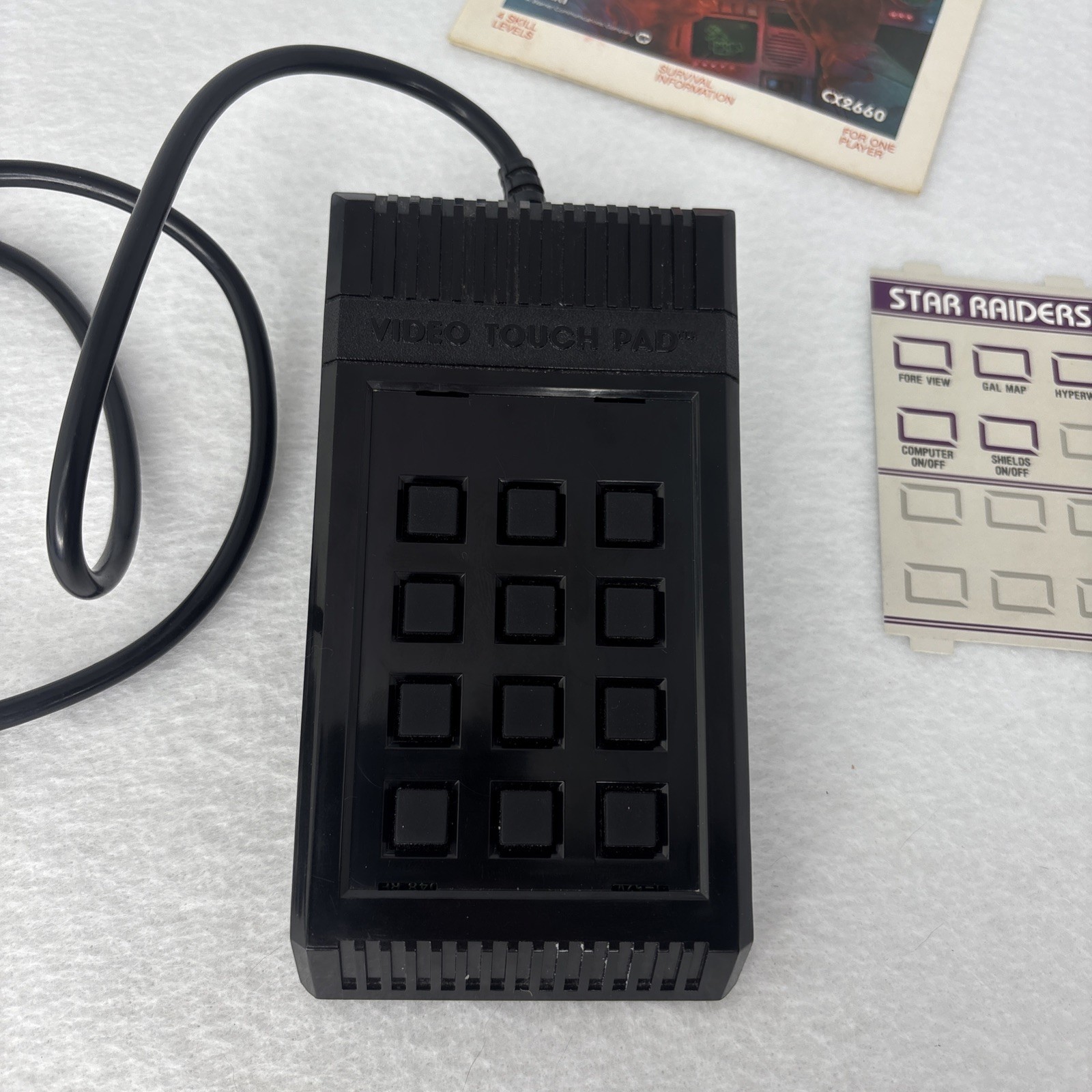 Star Raiders – Atari 2600 – 1982 – Cartridge, Manual & Video Touch Pad – Tested
