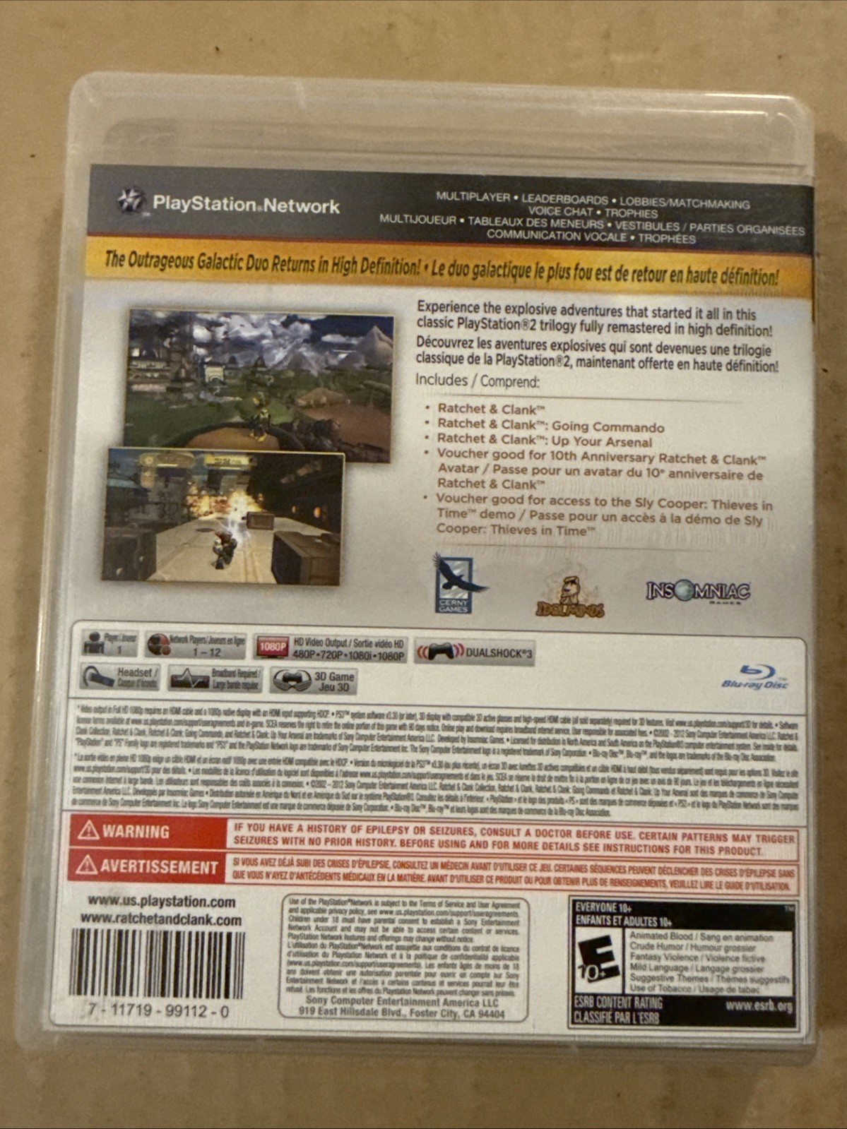 Ratchet & Clank Collection (Sony PlayStation 3, 2012) CIB *TESTED & WORKING*