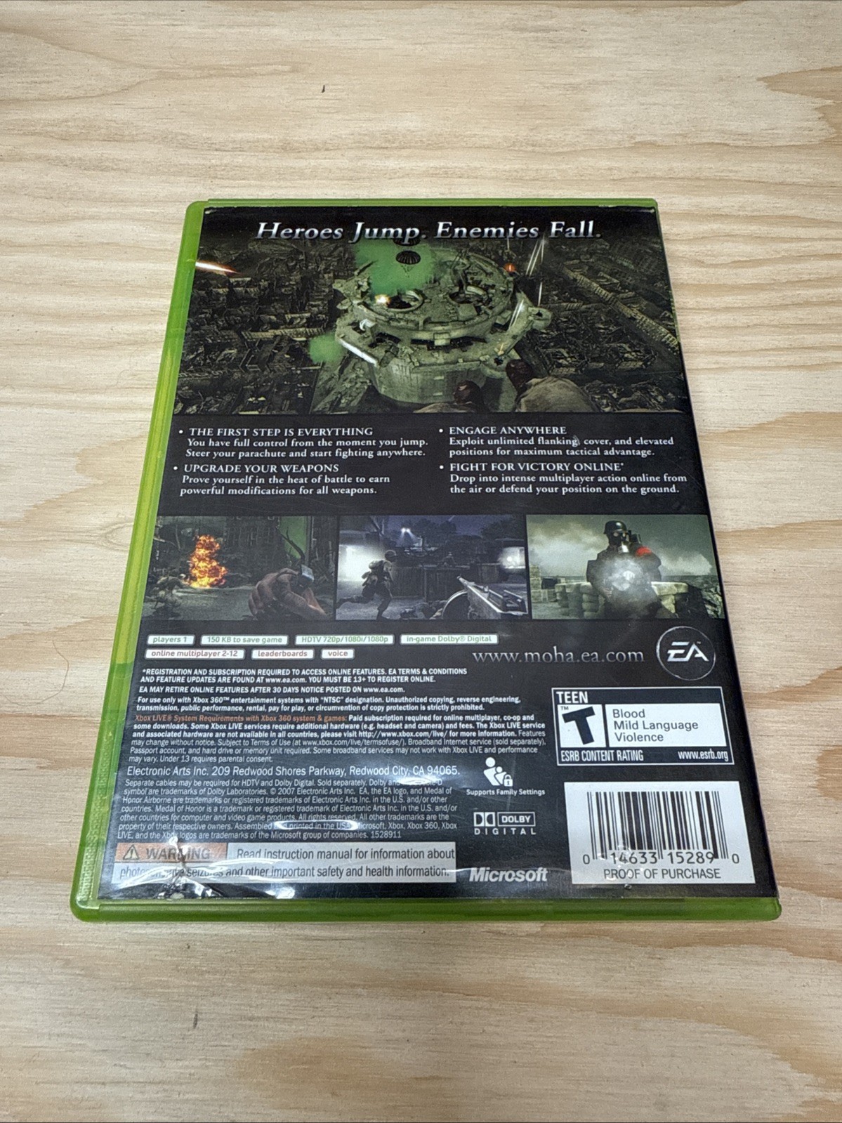 Medal of Honor Airborne CIB Microsoft Xbox 360 Verified Working – Fast Shipping