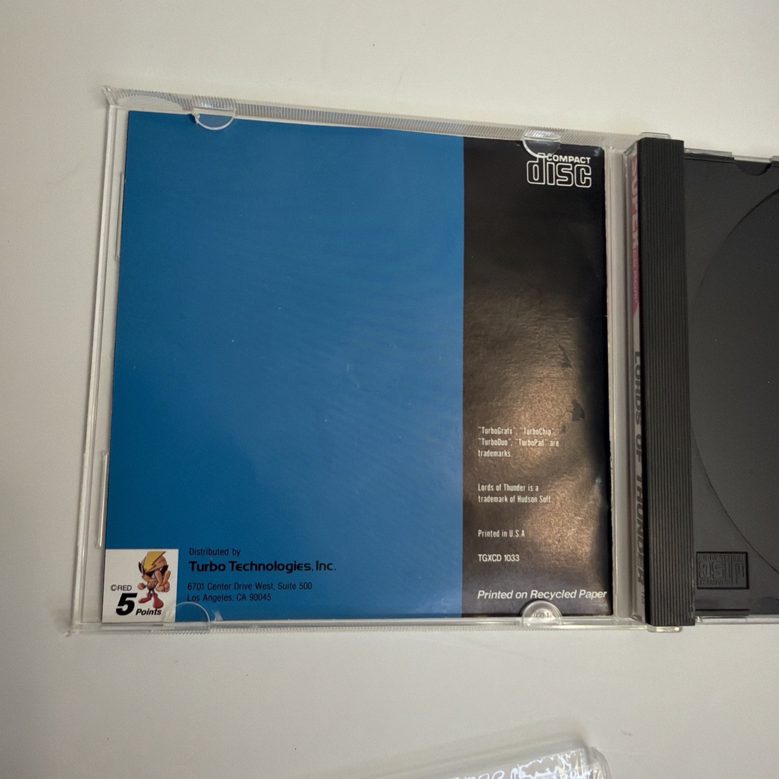 Lords of Thunder TurboGrafx Super CD Turbo Duo Tested Complete CIB