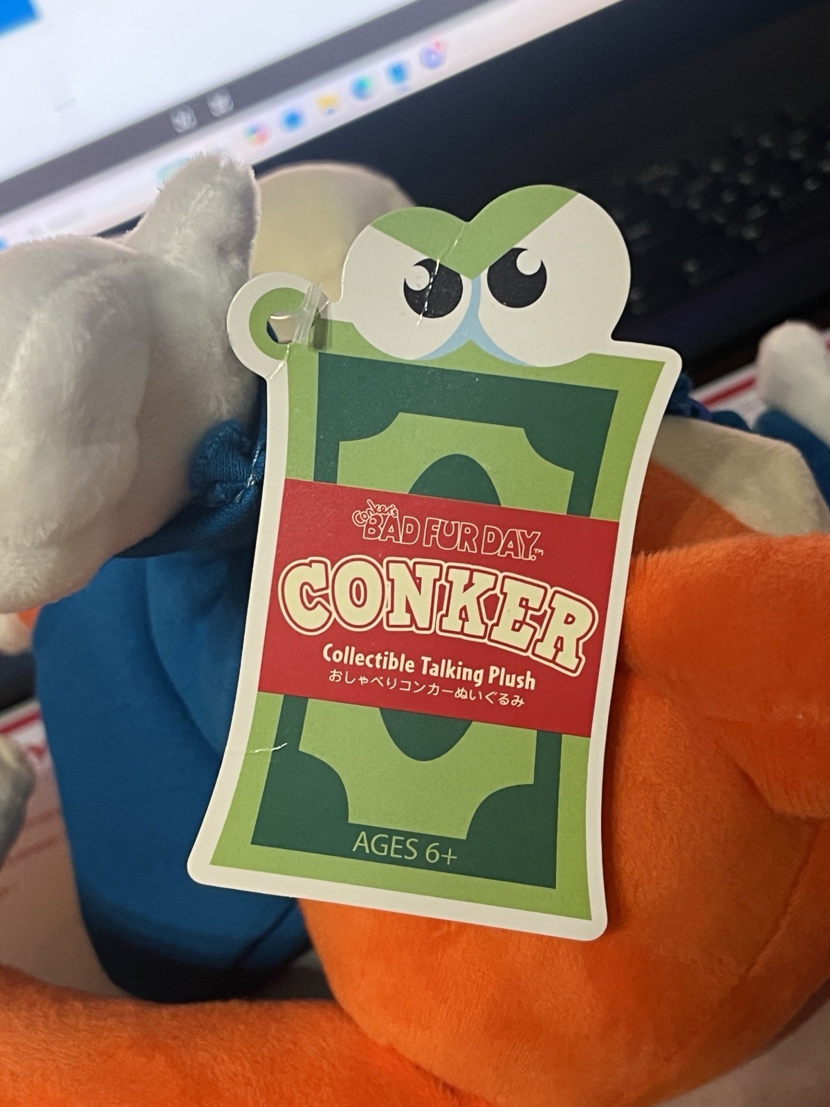 Conker Talking Plush Figure w/ Removable Crown Conker’s Bad Fur Day; Sound Works