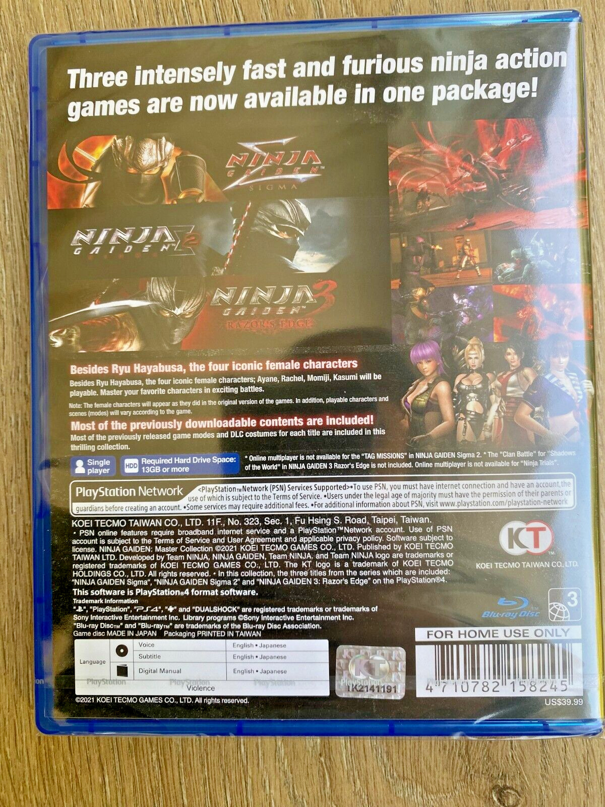Ninja Gaiden Master Collection PS4 English Brand New Sealed Fast Ship w Tracking