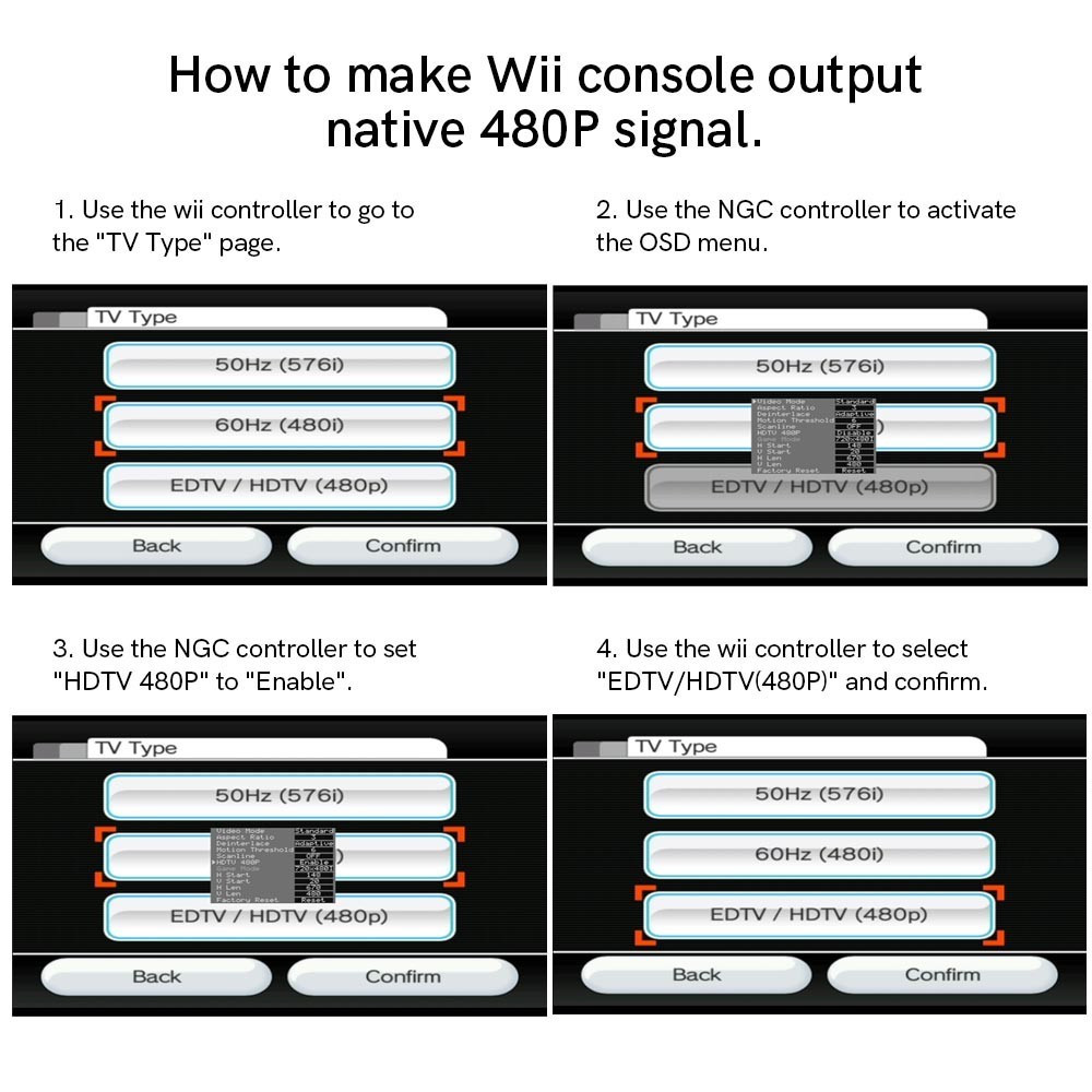 480P 1080P Internal Wii Digital HDMI Mod Digital to Digital HDMI Mod Kit For Wii