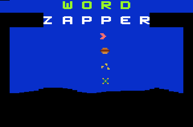 WORD ZAPPER Atari 2600 loose game cartridge VIDTEC instruction manual U.S. GAMES