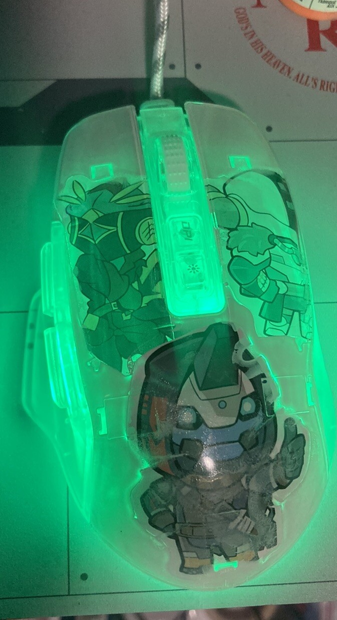 Destiny themed PC mouse AULA SC630 LED multi color