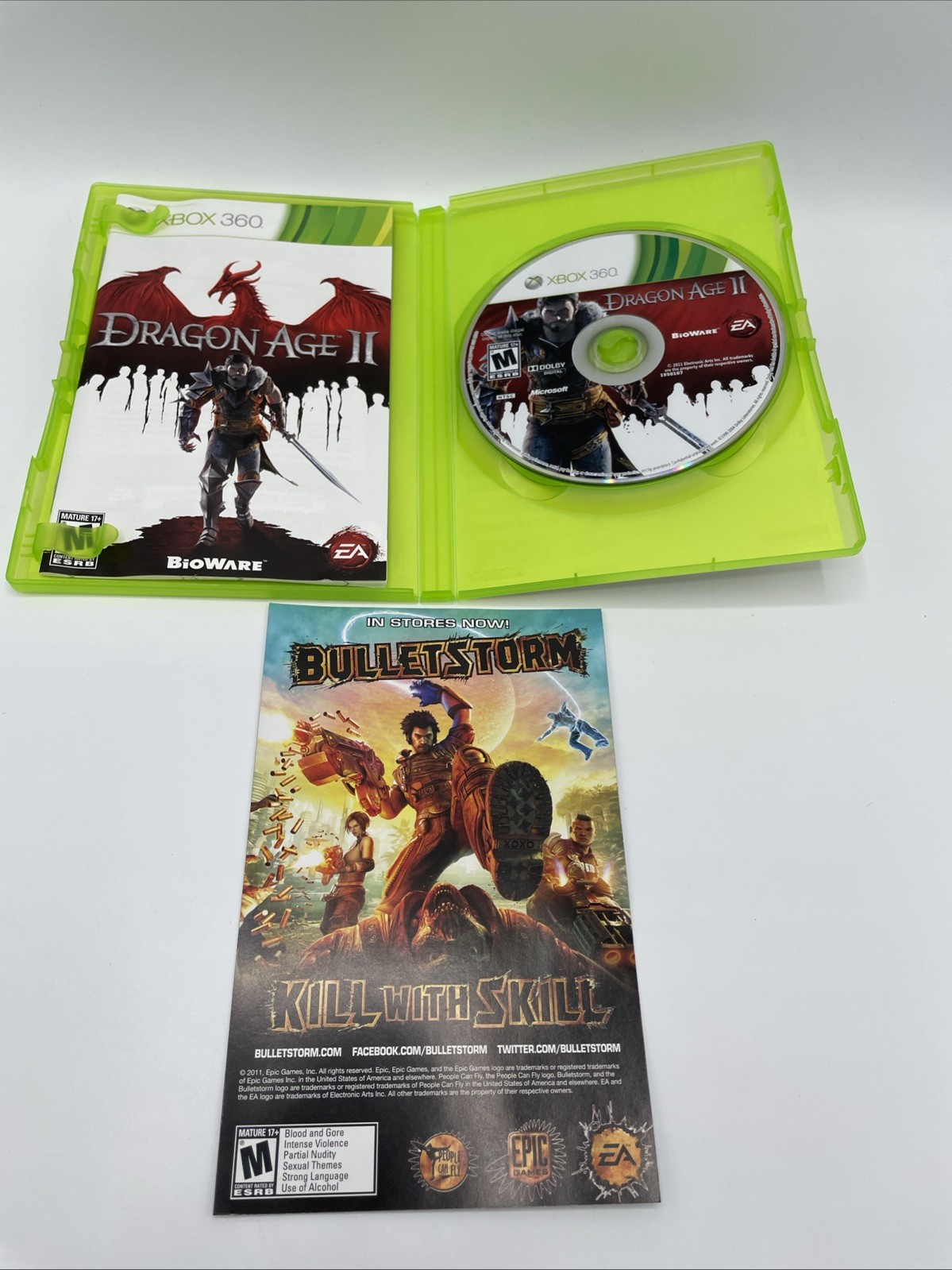 Dragon Age II (Microsoft Xbox 360, 2011) Complete CIB Tested