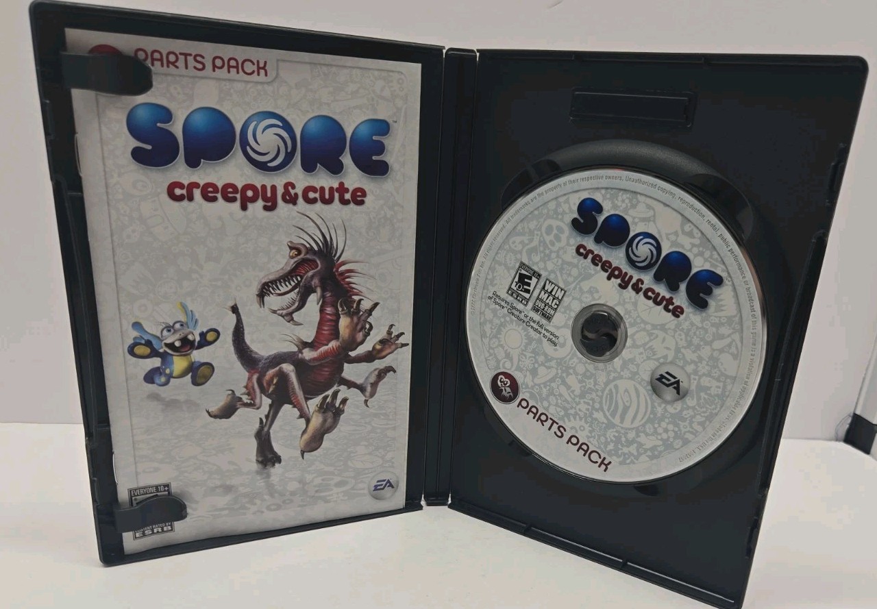 Spore Creepy & Cute Parts Pack PC Mac Expansion Pack 2008 Electronic Arts Comple