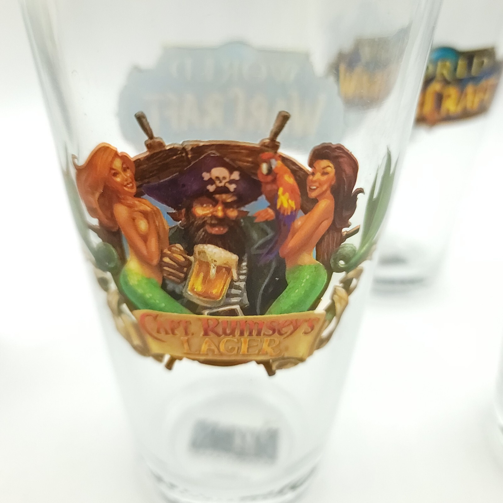 World of Warcraft WoW Blizzard Set of 4 16 oz Pint Drinking Glasses 2014 Rare