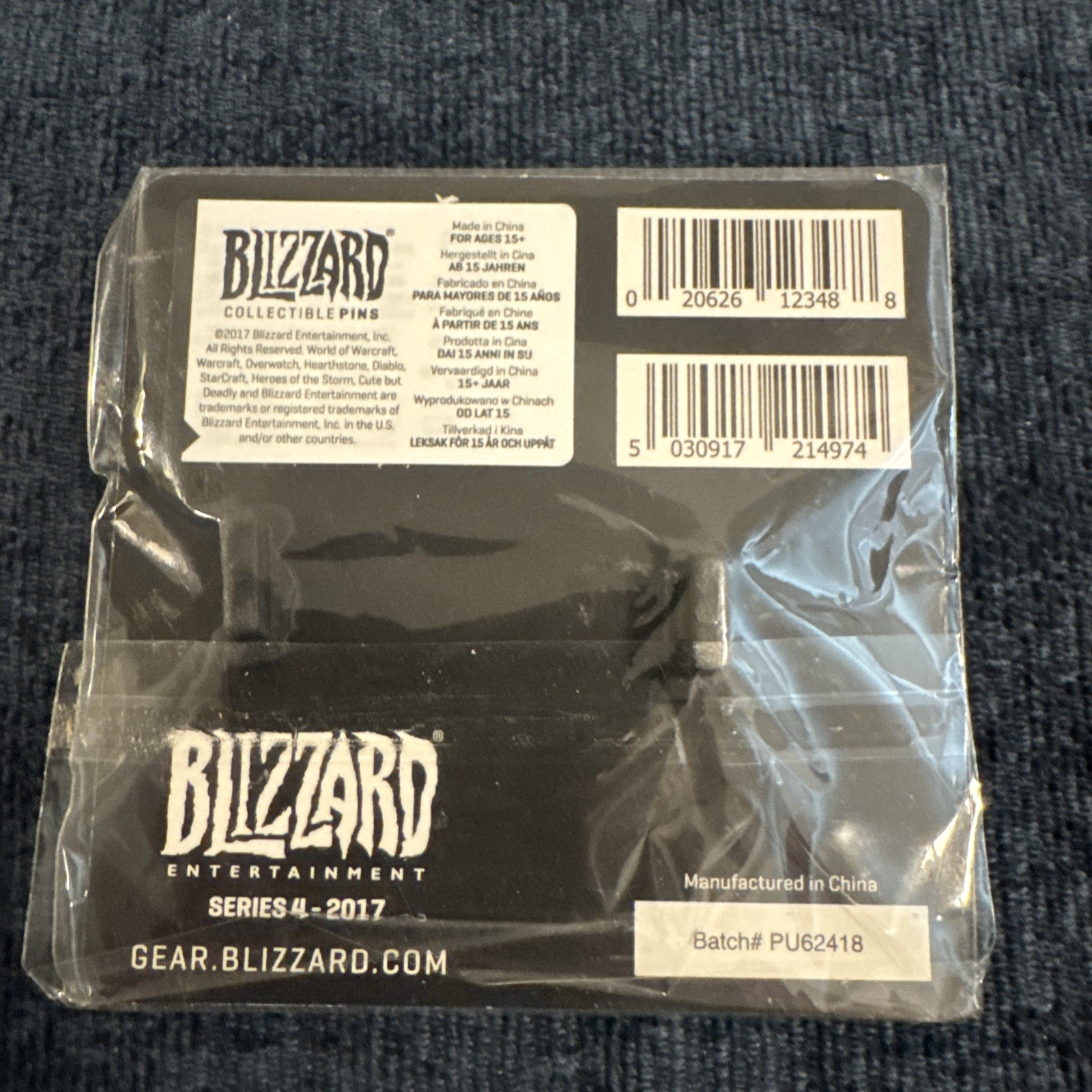 Blizzard Collectible Gold Pin Series 4 Murloc Blizzcon 2017 NEW WOW Murky