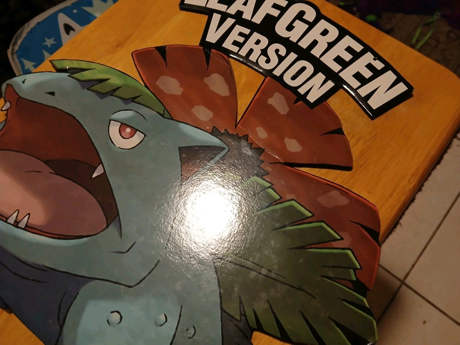 Pokemon Leaf Green Nintendo Bulbasaur Promo Display Cardboard Cut Out Sign 2004