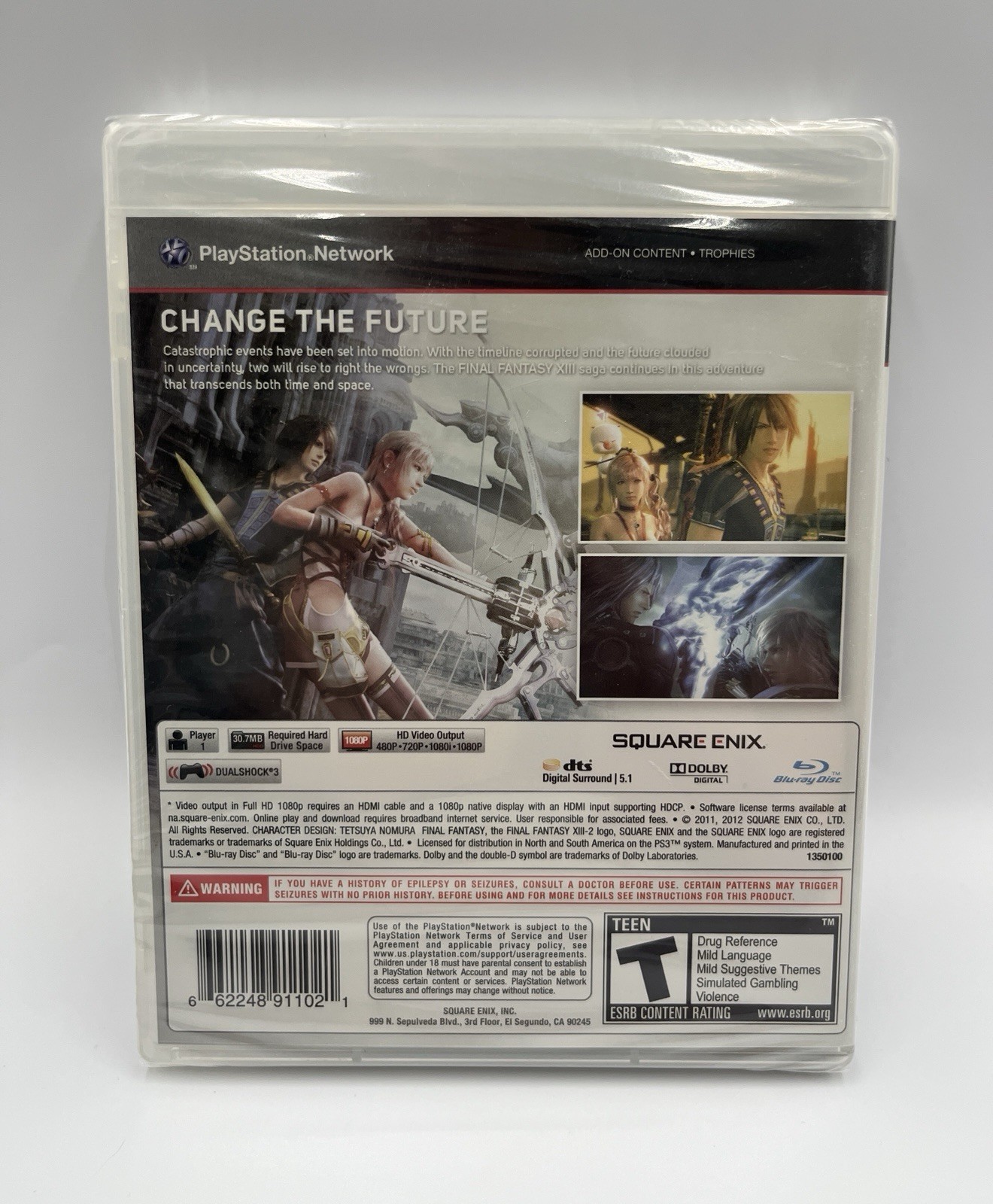 PS3 Game Final Fantasy XIII-2 RPG Factory Sealed Brand NEW 2012 Region 1 USA!