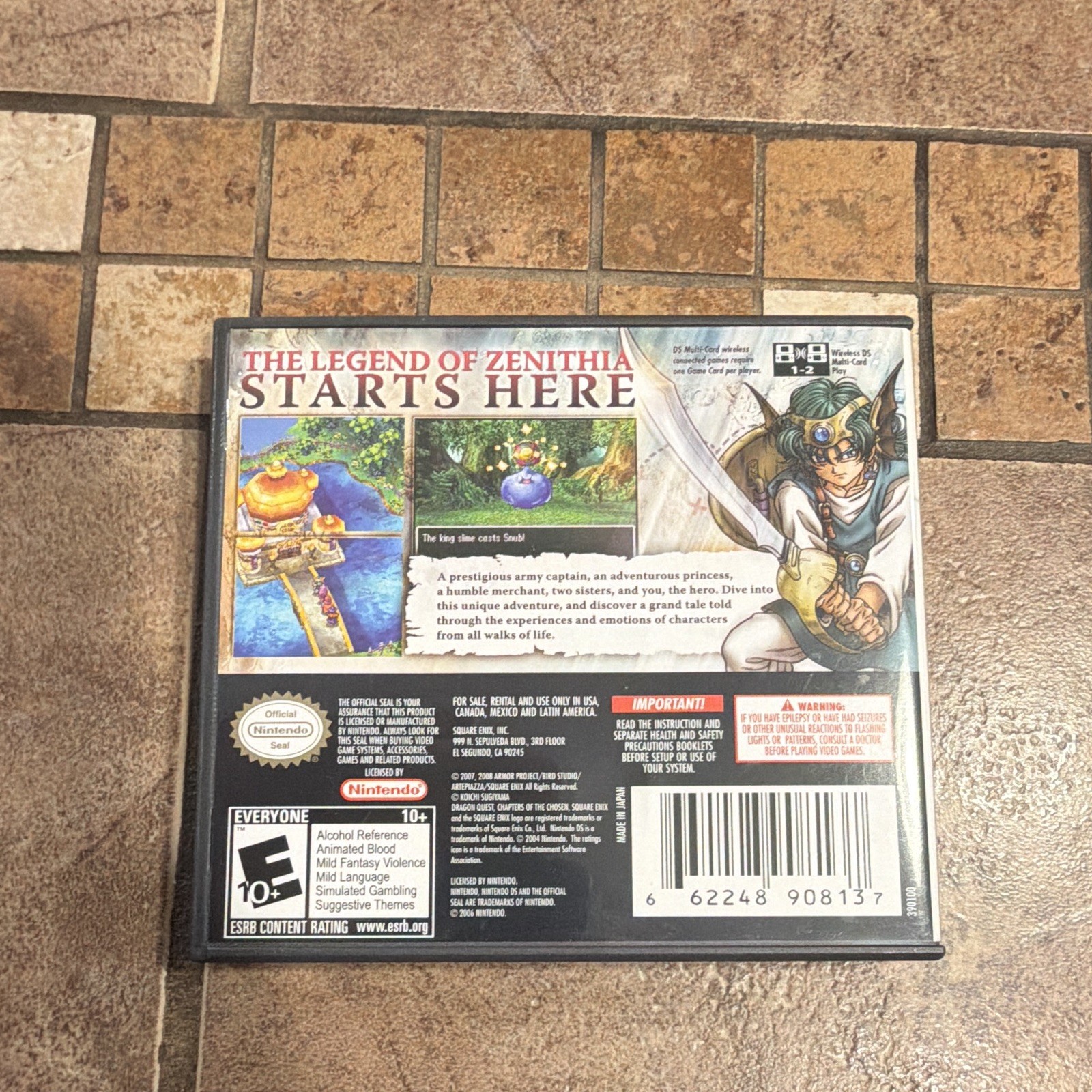 Square Enix Dragon Quest IV: Chapters of the Chosen Nintendo DS, Manual Included