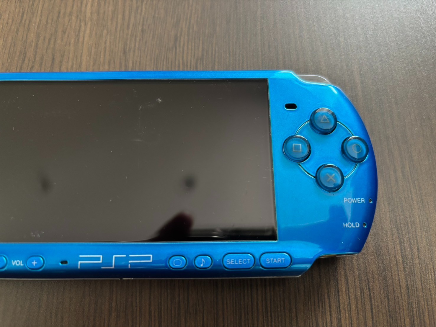 Sony PSP 3000 Vibrant Blue Console & USB charging cable – Tested [Good]