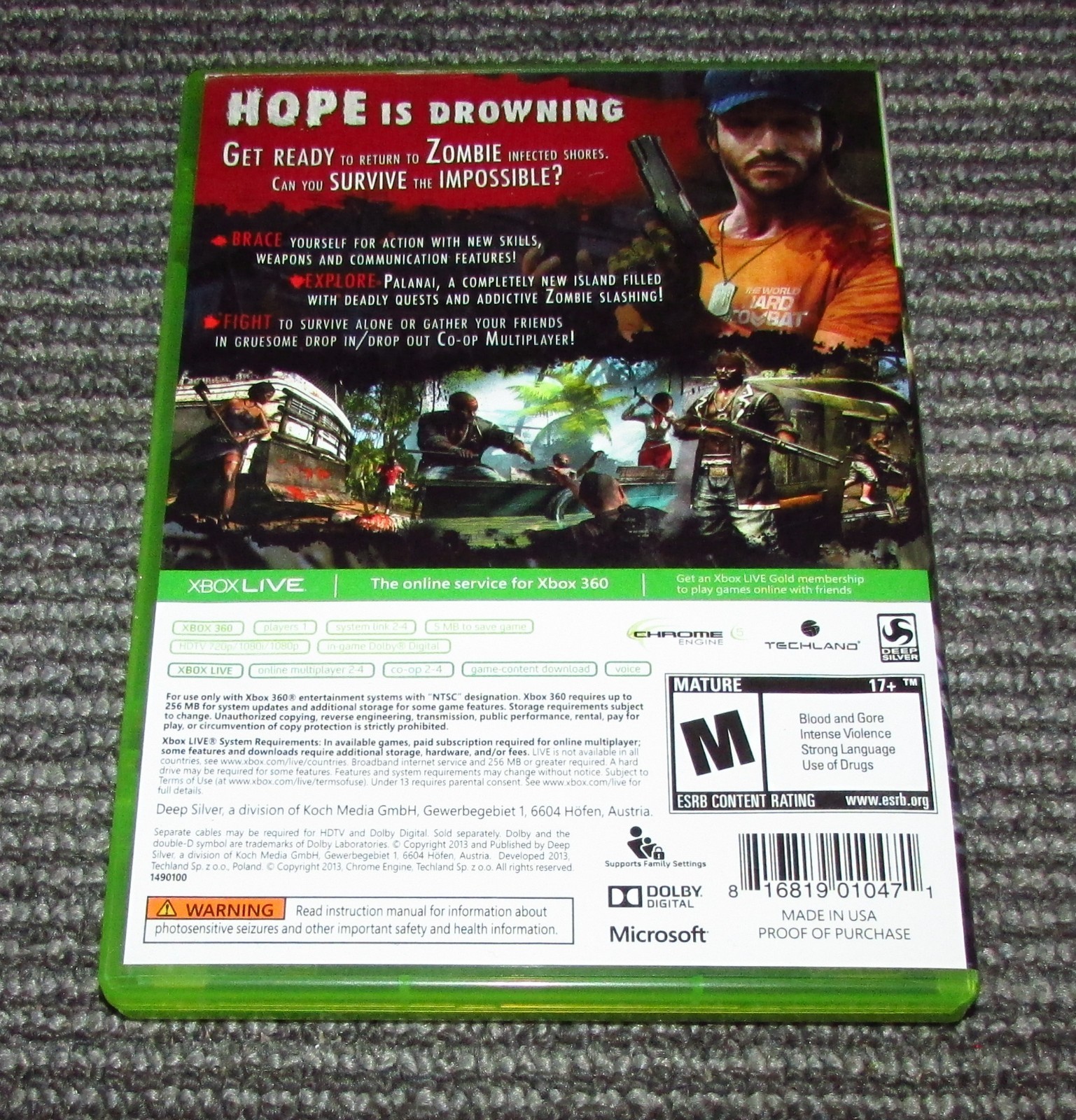 Dead Island: Riptide for Xbox 360 Complete Fast Shipping!