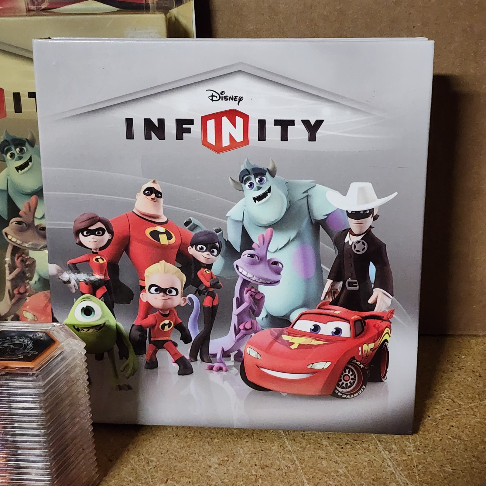 Disney Infinity (3) PowerDisc Albums & (108) Assorted 1.0/2.0/3.0 PowerDiscs Lot