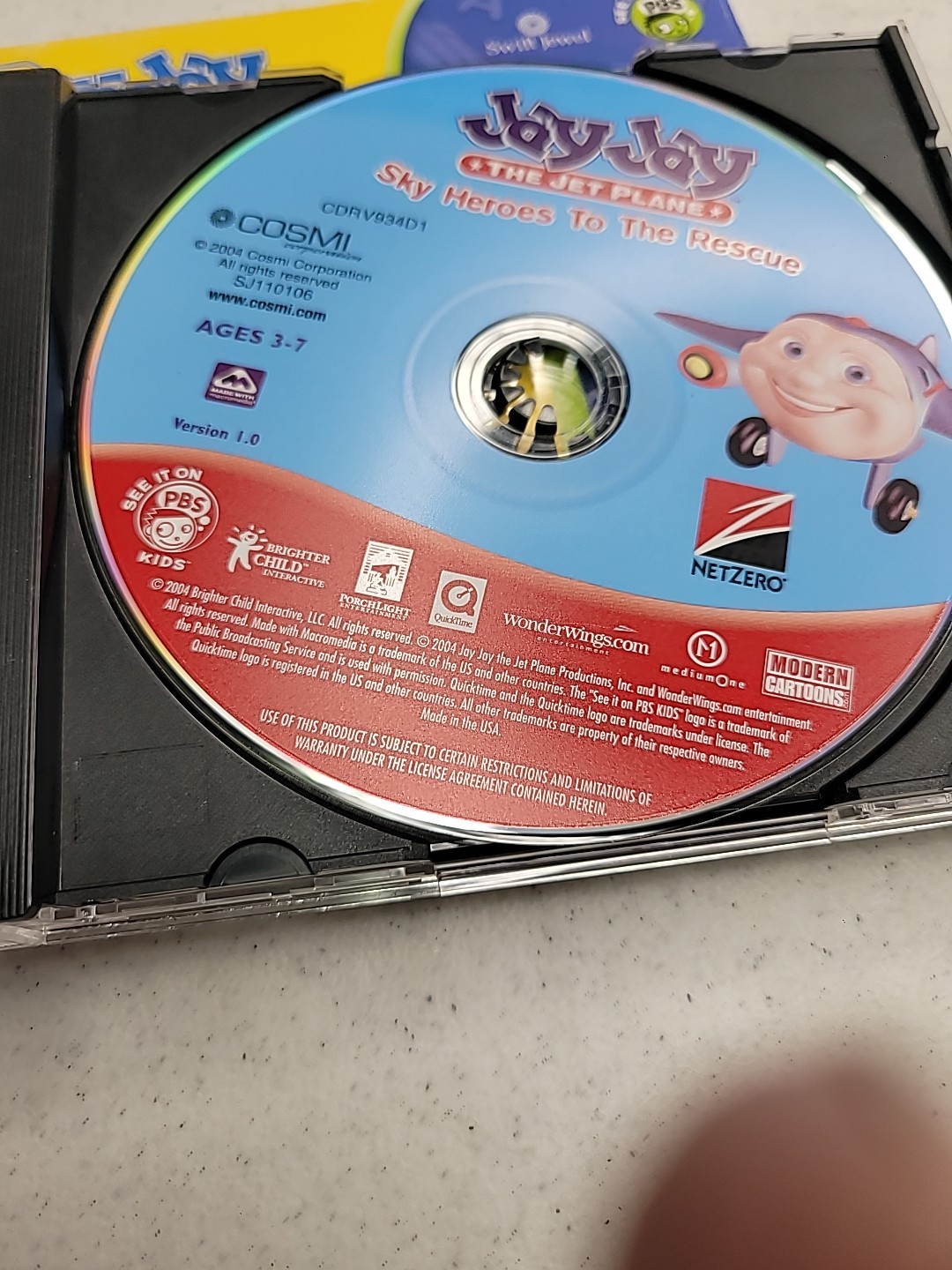 Jay Jay the Jet Plane: Sky Heroes to the Rescue PC CD ROM Software Age 3-7