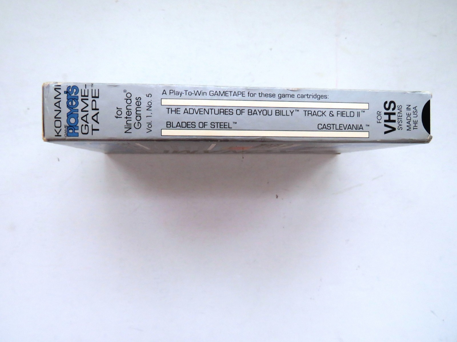 Game Players Game Tape – KONAMI – VHS Vol 1 No 5 Castlevania Blades of Steel