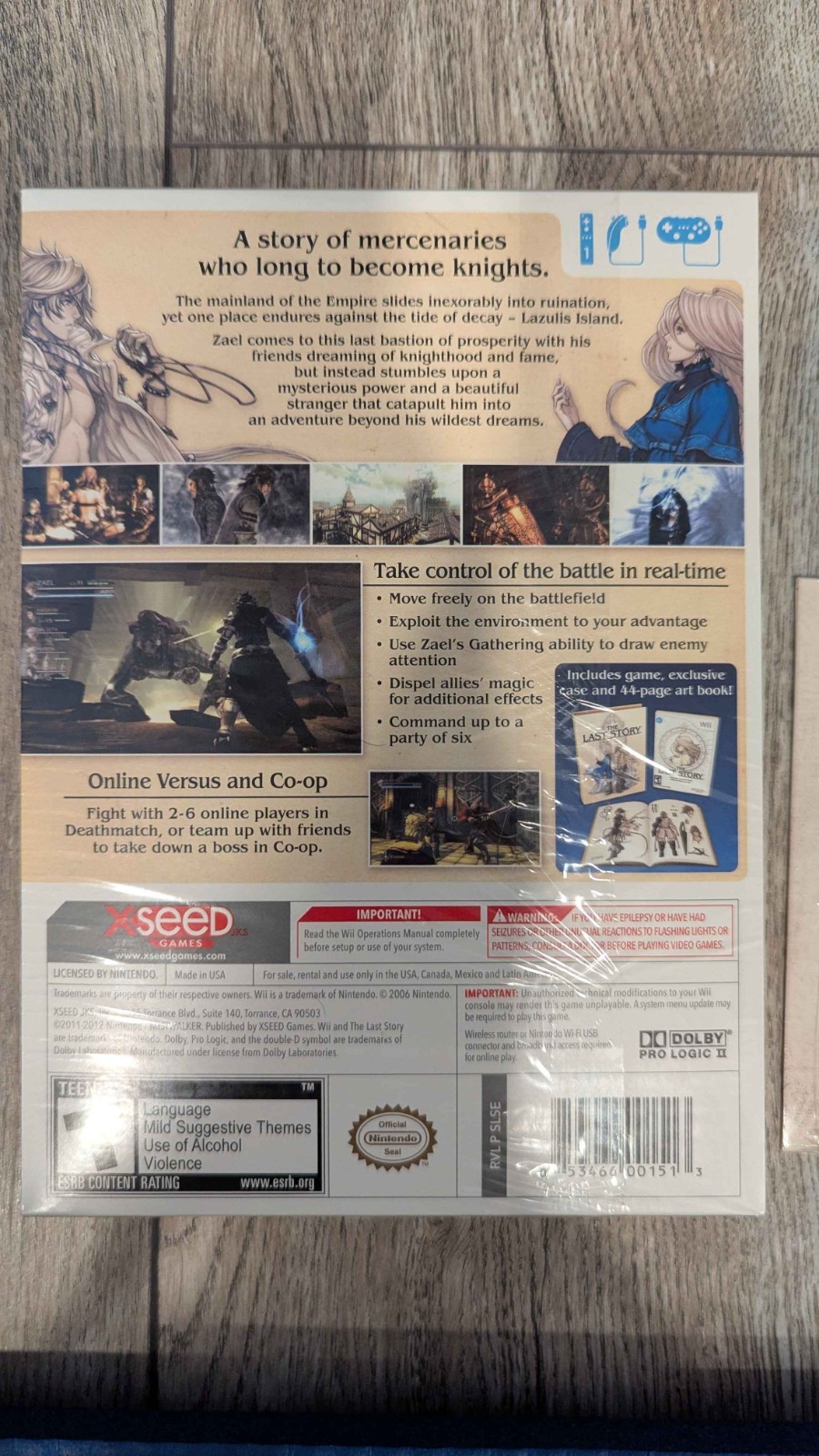 The Last Story Limited Edition W/ Soundtrack Nintendo Wii Sealed