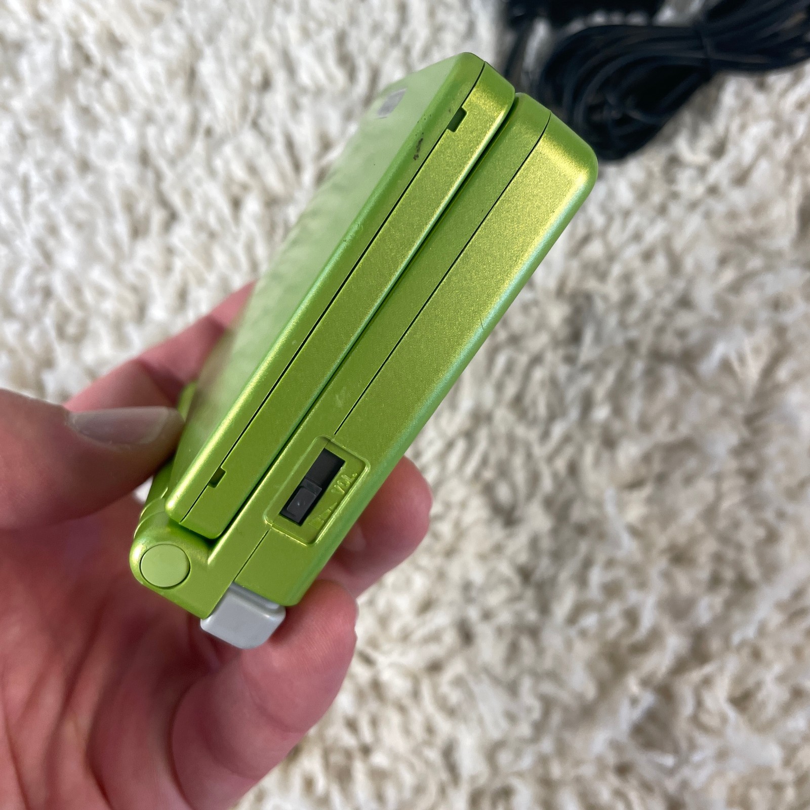 Nintendo Game Boy Advance SP GBA SP Lime Green Handheld System AGS-001 Tested