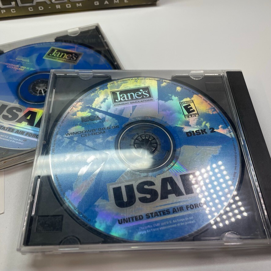 Jane’s USAF United States Air Force Combat simulations PC Game CD-Rom with Box