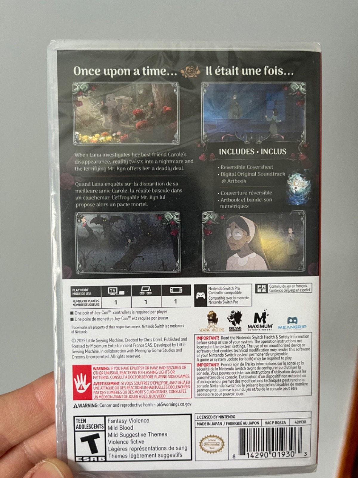 Bye Sweet Carole – (Nintendo Switch)(Brand New/Sealed)